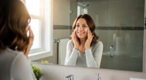 Organic skin care, daily facial routine, natural glow tips, skincare for moms, chemical-free beauty, homemade face masks