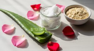organic beauty tips, DIY skincare, glowing skin naturally, chemical-free facial, healthy skin habits.