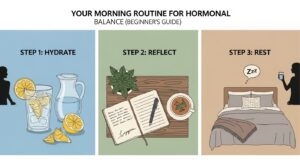 for beginners, at home, without chemicals, natural way, step by step, women's health tips, hormonal balance diet, cortisol management.