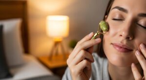 Natural skincare, organic beauty tips, glowing skin at home, nighttime skin repair, chemical-free beauty, beginners skincare guide.