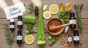 Natural skincare for women, chemical-free face glow, organic beauty tips, home remedies for glowing skin, beginner skincare guide, healthy skin habits